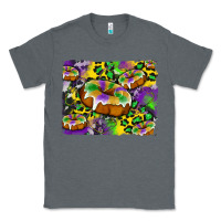 Charcoal Heather mardi gras cake glitterleopard and cowhide background Classic Tee - Artiststas