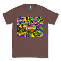 Chestnut mardi gras cake glitterleopard and cowhide background Classic Tee - Artiststas