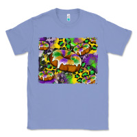 Colony Blue mardi gras cake glitterleopard and cowhide background Classic Tee - Artiststas