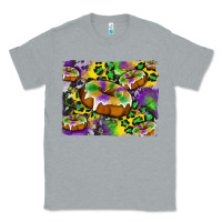 Heather Grey mardi gras cake glitterleopard and cowhide background Classic Tee - Artiststas