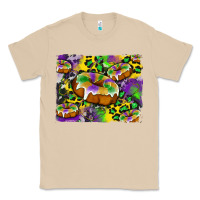 Mushroom mardi gras cake glitterleopard and cowhide background Classic Tee - Artiststas