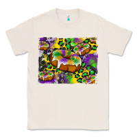 Natural mardi gras cake glitterleopard and cowhide background Classic Tee - Artiststas