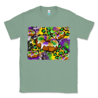 Sage mardi gras cake glitterleopard and cowhide background Classic Tee - Artiststas