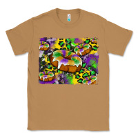 Toasted Coconut mardi gras cake glitterleopard and cowhide background Classic Tee - Artiststas