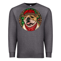 Charcoal Heather Christmas English Bulldog Premium Sweatshirt - RanaPortraitStore