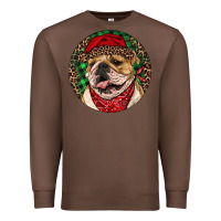 Chestnut Christmas English Bulldog Premium Sweatshirt - RanaPortraitStore