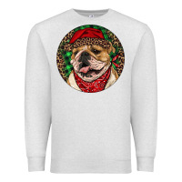 Oatmeal Heather Christmas English Bulldog Premium Sweatshirt - RanaPortraitStore
