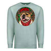 Seafoam Christmas English Bulldog Premium Sweatshirt - RanaPortraitStore