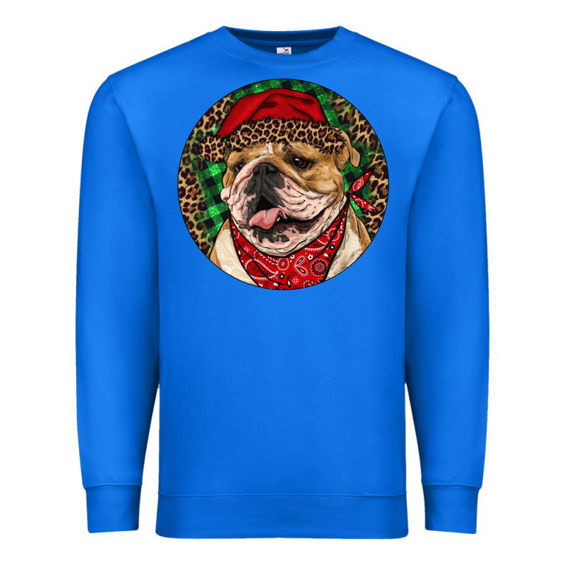 Christmas English Bulldog Premium Sweatshirt by RanaPortraitStore | Teevron