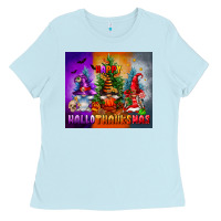 Happy Hallothanksmas Ladies Tee | Teevron