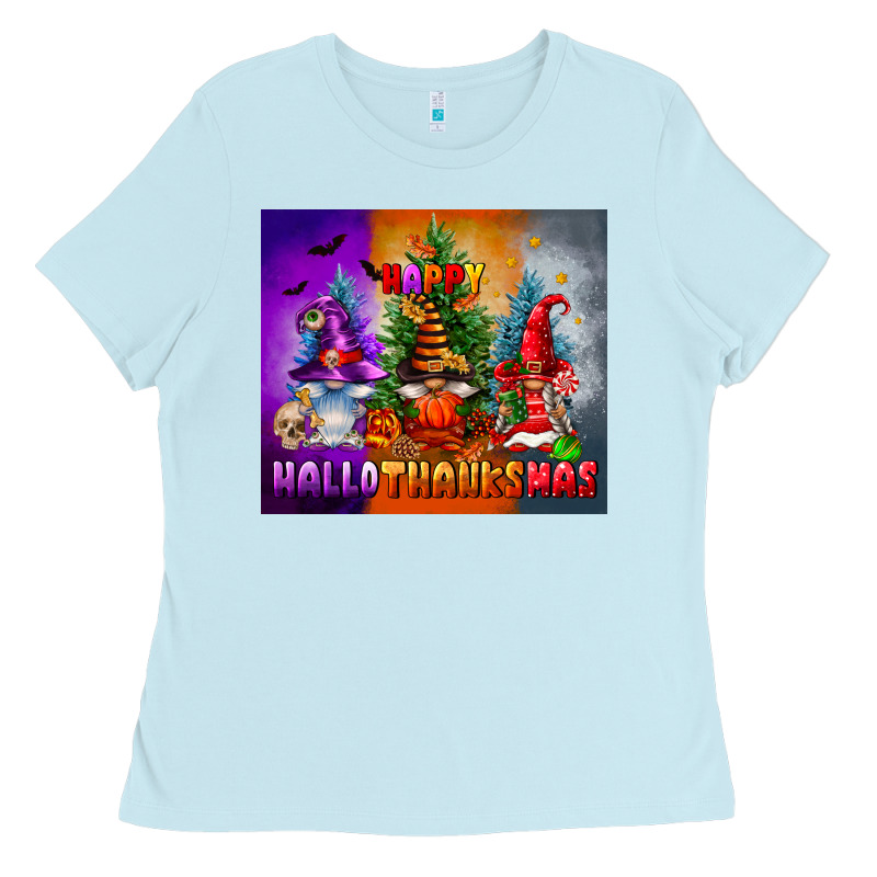 Happy Hallothanksmas Ladies Tee by FaDigitalArtStudio | Teevron