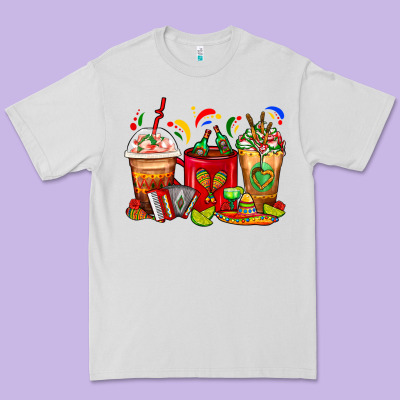 Mexico Coffee Cups Premium Tee Designed By Fadigitalartstudio