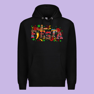 Fieasta With Sombrero Rose And Pepper Premium Hoodie Designed By Artiststas