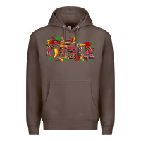 Coffee fieasta with sombrero rose and pepper Premium Hoodie - Artiststas