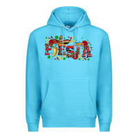 Ocean Blue fieasta with sombrero rose and pepper Premium Hoodie - Artiststas