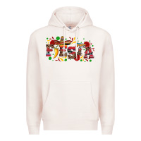 Pale Pink fieasta with sombrero rose and pepper Premium Hoodie - Artiststas