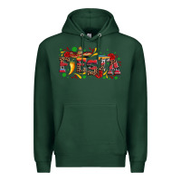 Sports Green fieasta with sombrero rose and pepper Premium Hoodie - Artiststas