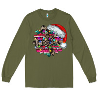 Army Green serape and leopard christmas Long Sleeve Tee - CowhideDigitalArt