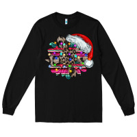 Black serape and leopard christmas Long Sleeve Tee - CowhideDigitalArt