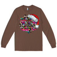 Chestnut serape and leopard christmas Long Sleeve Tee - CowhideDigitalArt