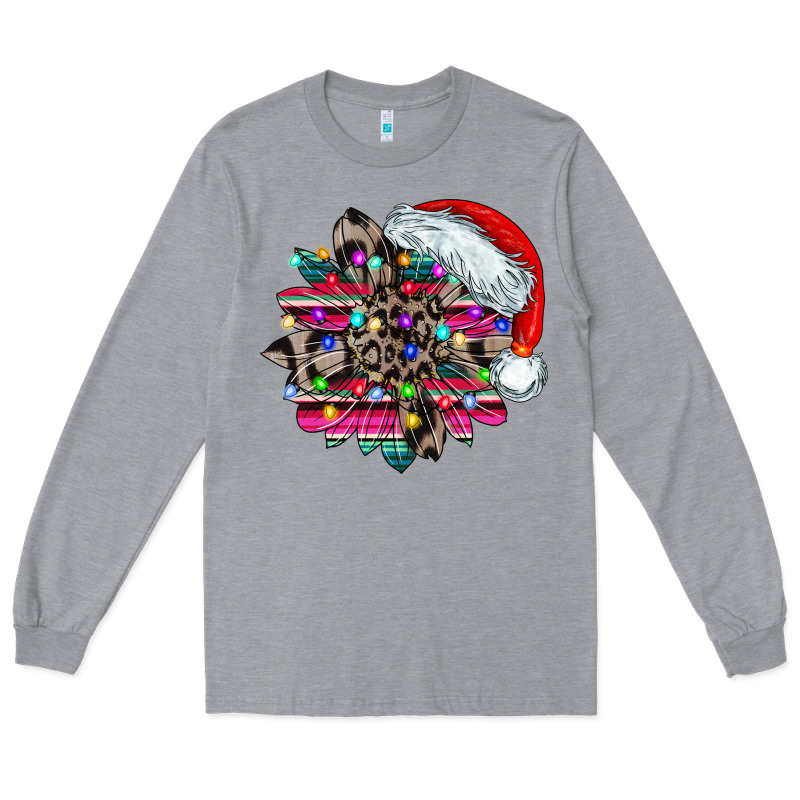 Serape And Leopard Christmas Long Sleeve Tee by CowhideDigitalArt | Teevron