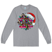 Heather Grey serape and leopard christmas Long Sleeve Tee - CowhideDigitalArt