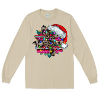 Mushroom serape and leopard christmas Long Sleeve Tee - CowhideDigitalArt