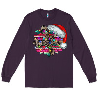 Plum serape and leopard christmas Long Sleeve Tee - CowhideDigitalArt