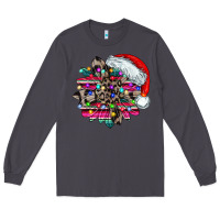 Smoke serape and leopard christmas Long Sleeve Tee - CowhideDigitalArt