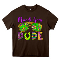 Chocolate Brown mardi gras dude olivia Heavy Core Tee - OliviaCreatesArt