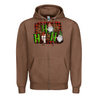Chestnut ho ho ho gnomes christmas Zipper Hoodie - RanaPortraitStore