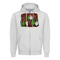 Ho Ho Ho Gnomes Christmas Zipper Hoodie | Teevron