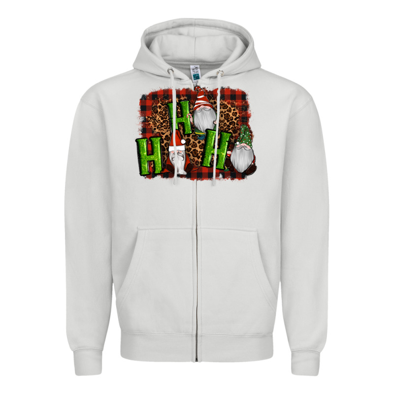 Ho Ho Ho Gnomes Christmas Zipper Hoodie by RanaPortraitStore | Teevron