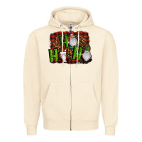 Sandshell ho ho ho gnomes christmas Zipper Hoodie - RanaPortraitStore