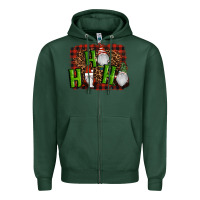Sports Green ho ho ho gnomes christmas Zipper Hoodie - RanaPortraitStore