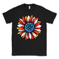 Black Patriotic Sunflower Classic Tee - Jasminsmagicworld