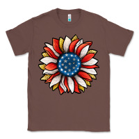 Chestnut Patriotic Sunflower Classic Tee - Jasminsmagicworld