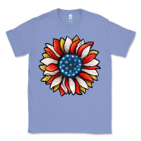 Colony Blue Patriotic Sunflower Classic Tee - Jasminsmagicworld