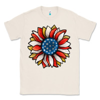 Natural Patriotic Sunflower Classic Tee - Jasminsmagicworld