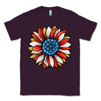 Plum Patriotic Sunflower Classic Tee - Jasminsmagicworld