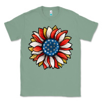 Sage Patriotic Sunflower Classic Tee - Jasminsmagicworld