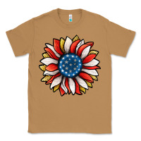 Toasted Coconut Patriotic Sunflower Classic Tee - Jasminsmagicworld