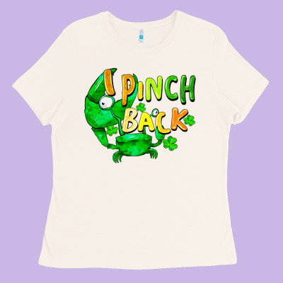I Pinch Back With Crab Ladies Tee Designed By Fadigitalartstudio