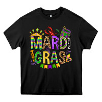 Black mardi gras olivia Heavy Core Tee - OliviaCreatesArt