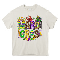Cream mardi gras olivia Heavy Core Tee - OliviaCreatesArt