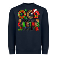 Navy ocd obsessive christmas disorder Heavyweight Sweatshirt - Jasminsmagicworld