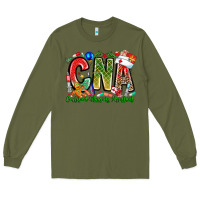 Army Green Christmas CNA Long Sleeve Tee - CowhideDigitalArt