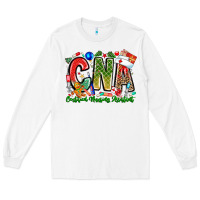 White Christmas CNA Long Sleeve Tee - CowhideDigitalArt