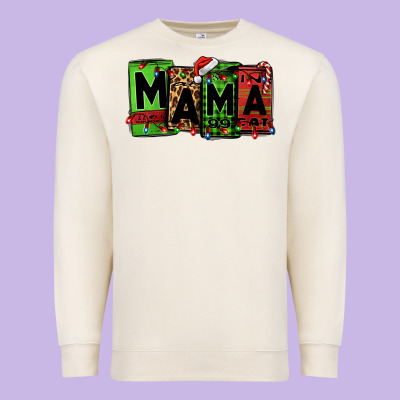 Christmas Mama Premium Sweatshirt Designed By Jasminsmagicworld