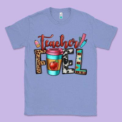 Teacher Fuel Classic Tee Designed By Oliviacreatesart